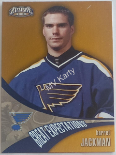 2002-03 Pacific Exclusive - Great Expectations #15 Barret Jackman