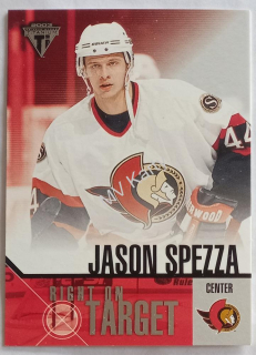 2002-03 Pacific Private Stock Titanium - Right on Target #17 Jason Spezza