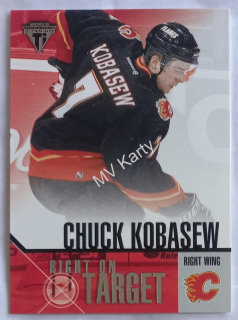 2002-03 Pacific Private Stock Titanium - Right on Target #3 Chuck Kobasew