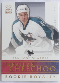 2002-03 Pacific Crown Royale - Rookie Royalty #19 Jonathan Cheechoo