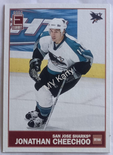 2003-04 Pacific Exhibit - [Base] - Blue Back #127 Jonathan Cheechoo #/275