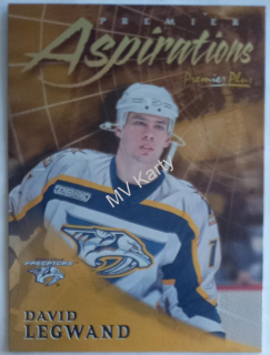 2000-01 Topps Premier Plus - Premier Aspirations #PA9 David Legwand