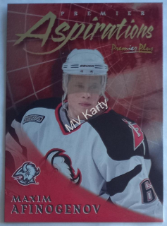2000-01 Topps Premier Plus - Premier Aspirations #PA3 Maxim Afinogenov