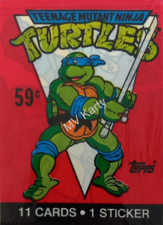 1989 Topps Teenage Mutant Ninja Turtles S1 JUMBO Balíček