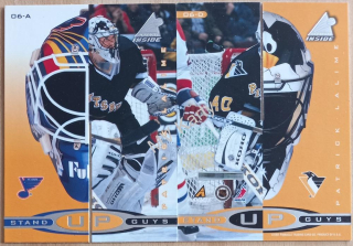 1997-98 Pinnacle Inside - Stand Up Guys #06-AB Grant Fuhr, Patrick Lalime + 1997-98 Pinnacle Inside - Stand Up Guys #06-CD Grant Fuhr, Patrick Lalime Komplet