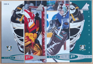 1997-98 Pinnacle Inside - Stand Up Guys #08-AB Guy Hebert, Trevor Kidd + 1997-98 Pinnacle Inside - Stand Up Guys #08-CD Guy Hebert, Trevor Kidd Komplet