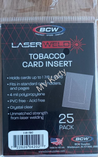BCW LaserWeld Tobacco Card Insert Sleeves