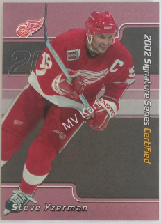 2001-02 In the Game Be A Player Signature Series - Certified #C-44 Steve Yzerman #/100