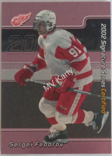2001-02 In the Game Be A Player Signature Series - Certified #C-38 Sergei Fedorov #/100
