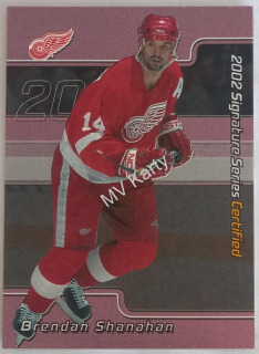 2001-02 In the Game Be A Player Signature Series - Certified #C-6 Brendan Shanahan #/100