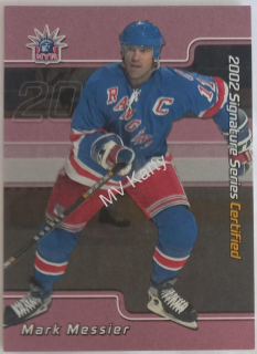 2001-02 In the Game Be A Player Signature Series - Certified #C-55 Mark Messier #/100