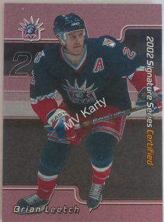 2001-02 In the Game Be A Player Signature Series - Certified #C-5 Brian Leetch #/100