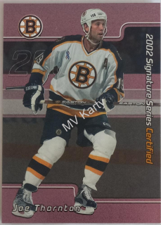 2001-02 In the Game Be A Player Signature Series - Certified #C-21 Joe Thornton #/100