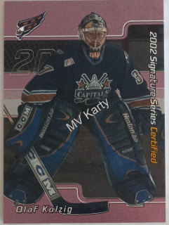 2001-02 In the Game Be A Player Signature Series - Certified #C-22 Olaf Kolzig #/100