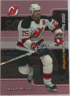 2001-02 In the Game Be A Player Signature Series - Certified #C-16 Jason Arnott #/100