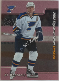 2001-02 In the Game Be A Player Signature Series - Certified #C-1 Al MacInnis #/100