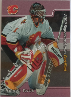 2001-02 In the Game Be A Player Signature Series - Certified #C-37 Roman Turek #/100