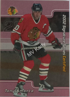 2001-02 In the Game Be A Player Signature Series - Certified #C-45 Tony Amonte #/100