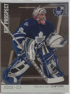 2002-03 In the Game Be A Player Between the Pipes - [Base] - Silver #95 Sebastien Centomo #/100