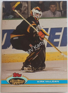 1991-92 Topps Stadium Club - [Base] #105 Kirk McLean