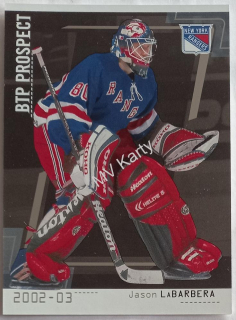 2002-03 In the Game Be A Player Between the Pipes - [Base] - Silver #86 Jason LaBarbera #/100