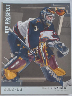 2002-03 In the Game Be A Player Between the Pipes - [Base] - Silver #94 Pasi Nurminen #/100