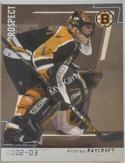 2002-03 In the Game Be A Player Between the Pipes - [Base] - Silver #84 Andrew Raycroft #/100