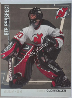 2002-03 In the Game Be A Player Between the Pipes - [Base] - Silver #88 Scott Clemmensen #/100