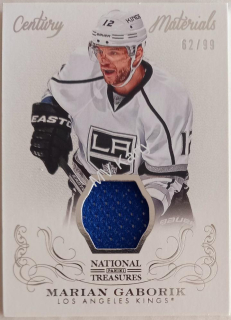 2013-14 Panini National Treasures - Century Materials #CM-MG Marian Gaborik #/99