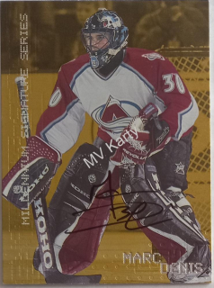 1999-00 In the Game Be A Player Millennium Signature Series - [Base] - Gold Autographs #72 Marc Denis