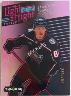 2023-24 Upper Deck Synergy - Light Up The Night Rookies - Pink #LN-SS Stanislav Svozil #/699