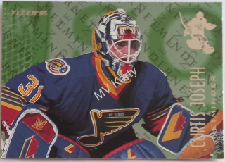 1994-95 Fleer - Netminder #5 Curtis Joseph