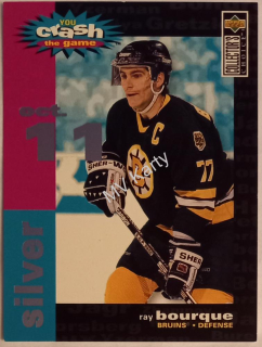 1995-96 Upper Deck Collector's Choice - Crash the Game Redemption - Silver #C24.1 Ray Bourque (Oct. 11)