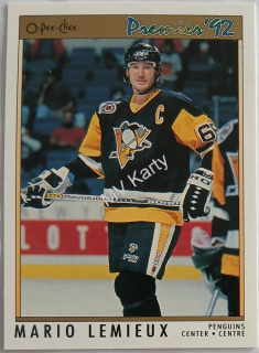 1991-92 O-Pee-Chee Premier - [Base] #114 Mario Lemieux