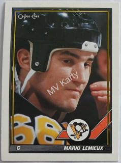 1991-92 O-Pee-Chee - [Base] #153 Mario Lemieux