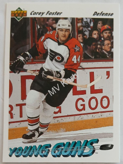 1991-92 Upper Deck - [Base] #591  Young Guns - Corey Foster