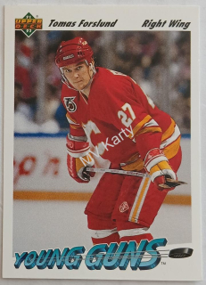 1991-92 Upper Deck - [Base] #586  Young Guns - Tomas Forslund