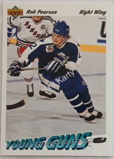 1991-92 Upper Deck - [Base] #598  Young Guns - Rob Pearson