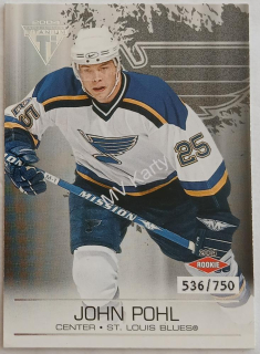 2003-04 Pacific Private Stock Titanium - [Base] - Retail #134  John Pohl #/750