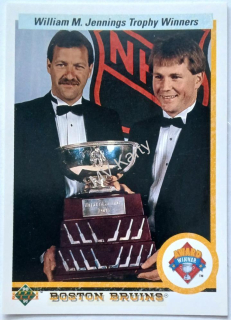 1990-91 Upper Deck - [Base] #209 Award Winners - Andy Moog, Reggie Lemelin