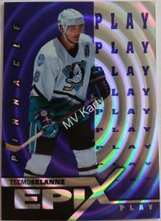 1997-98 Pinnacle - Epix - Purple Play #E15 Teemu Selanne
