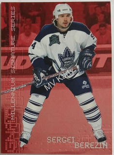 1999-00 In the Game Be A Player Millennium Signature Series - [Base] - Ruby #232 Sergei Berezin #/1,000