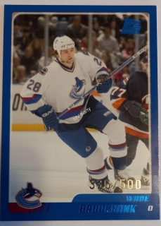 2003-04 Topps Traded - [Base] - Blue #TT140  Wade Brookbank #/500