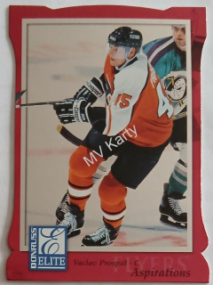 1997-98 Donruss Elite - [Base] - Die-Cut Aspirations #80  Vaclav Prospal #/750
