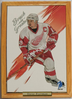 2003-04 In the Game Be A Player Memorabilia - Brush with Greatness - Draw #_STYZ Steve Yzerman