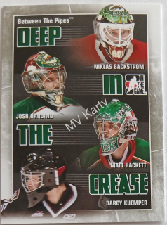 2010-11 In the Game Between the Pipes - Deep in the Crease #DC-15  Niklas Backstrom, Josh Harding, Darcy Kuemper, Matt Hackett