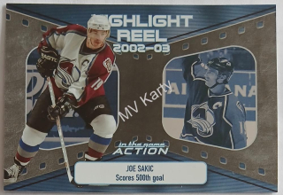 2003-04 In the Game Action - Highlight Reel #HR-6 Joe Sakic