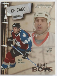 2003-04 In the Game Action - Home Boys #HB-11 Chris Chelios, Bates Battaglia