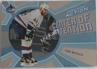 2003-04 In the Game Action - Center of Attention #CA-5 Todd Bertuzzi