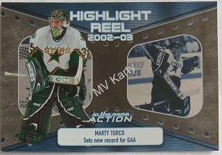 2003-04 In the Game Action - Highlight Reel #HR-11 Marty Turco